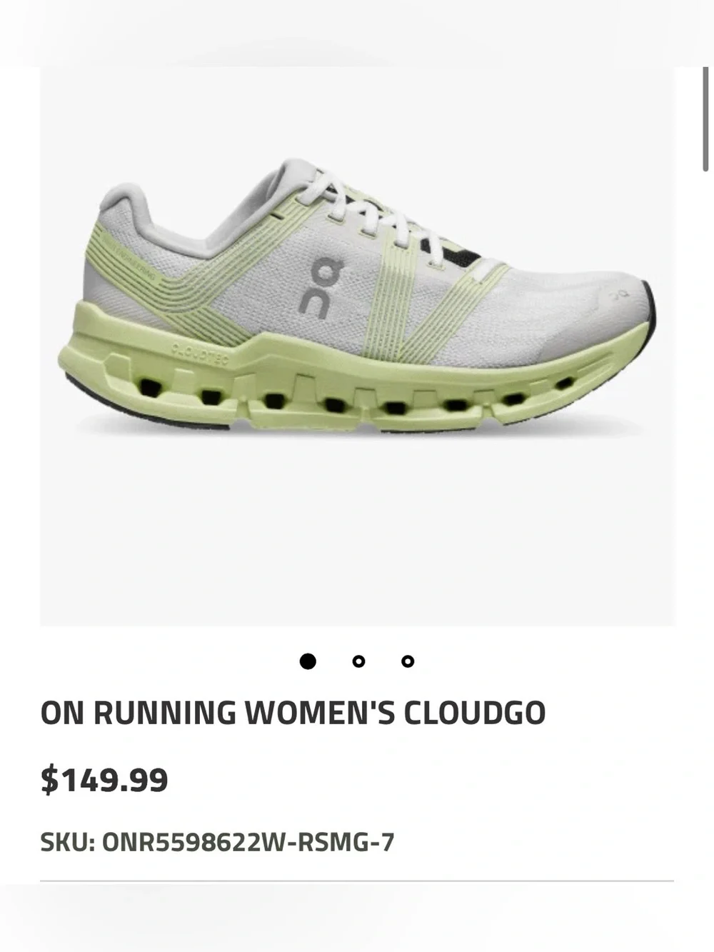 On Running CloudGo Meadow Green